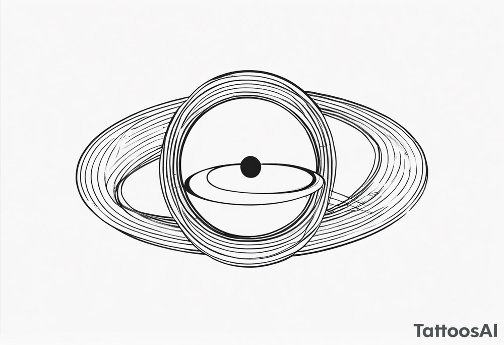 infinity Symbol saturn tattoo idea