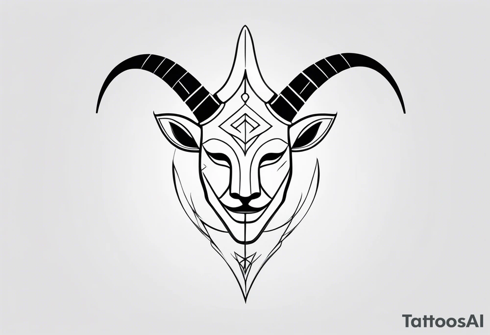 Anonymous with horns tattoo idea