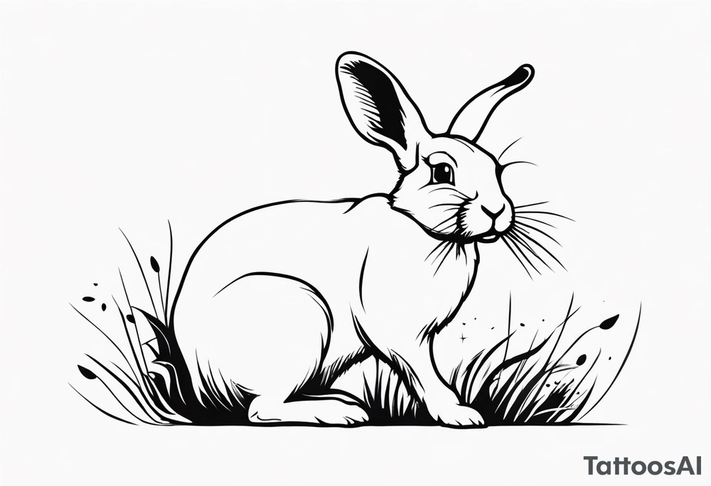 Rabbit tattoo idea