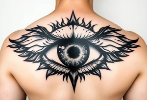 Powerful eye tattoo idea