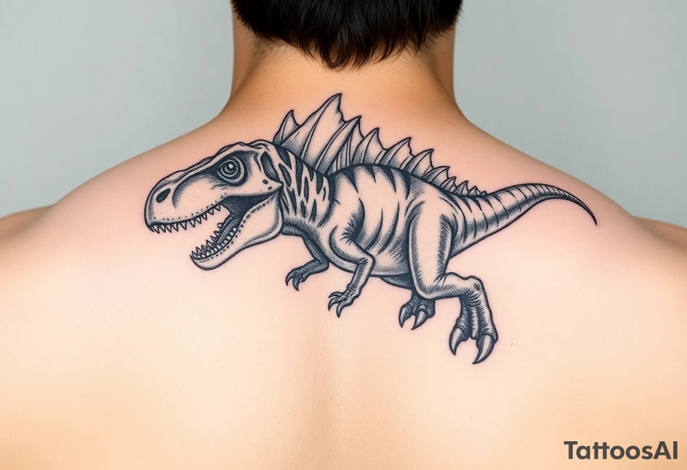 Dilophosaurus mean looking tattoo idea