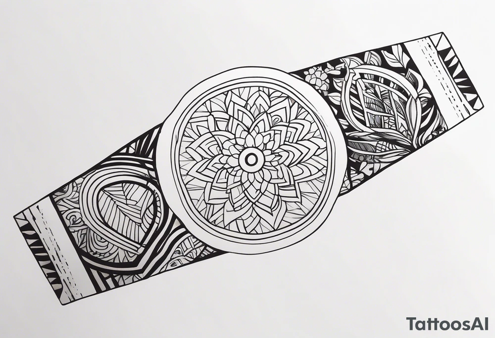 Forearm band tattoo tattoo idea