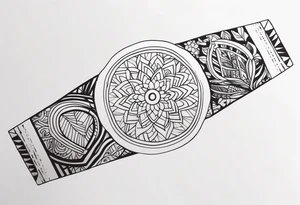 Forearm band tattoo tattoo idea