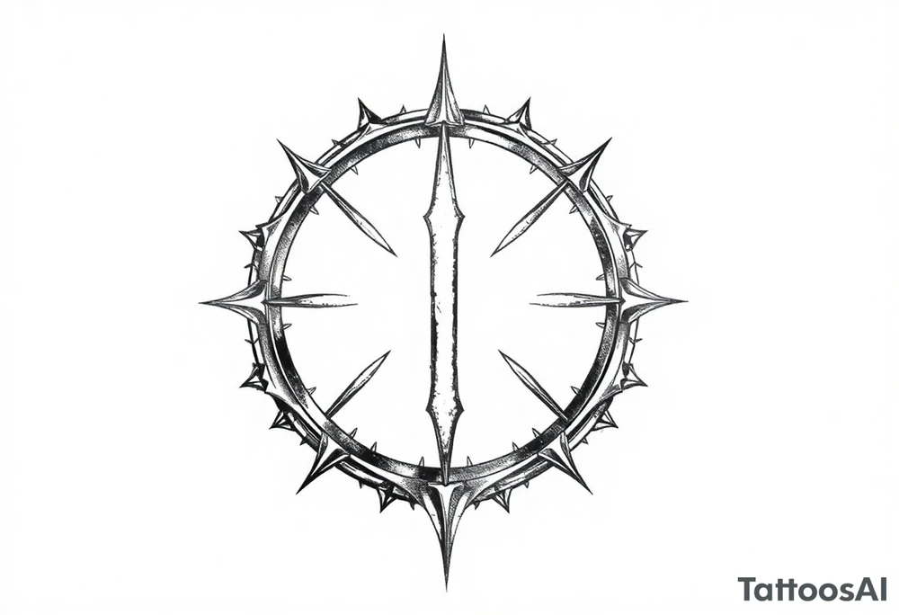 Symbol of light with a small L tattoo idea