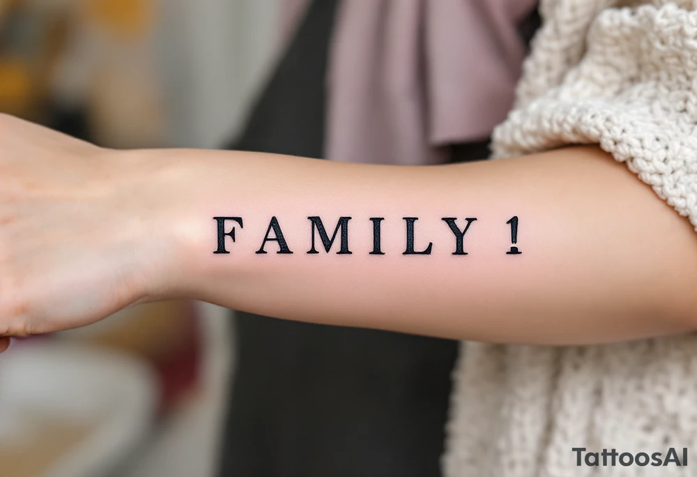 FAMILY tattoo idea