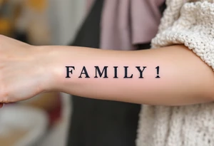 FAMILY tattoo idea