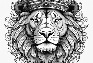 lion smoking weed tattoo idea
