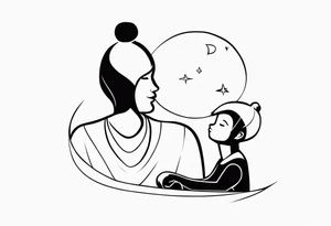 Mom and son “I Live You!” tattoo idea