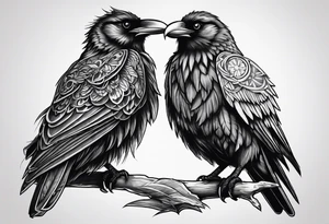 Hugin y munin tattoo idea