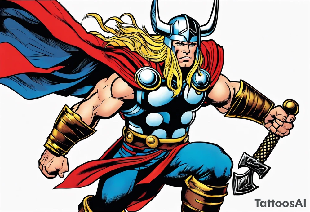The Mighty Thor from the 1980's comics tattoo idea