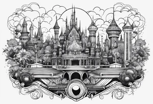 tomorrowland 2024 based onthe town Boom tattoo idea