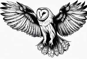 barn owl tattoo idea