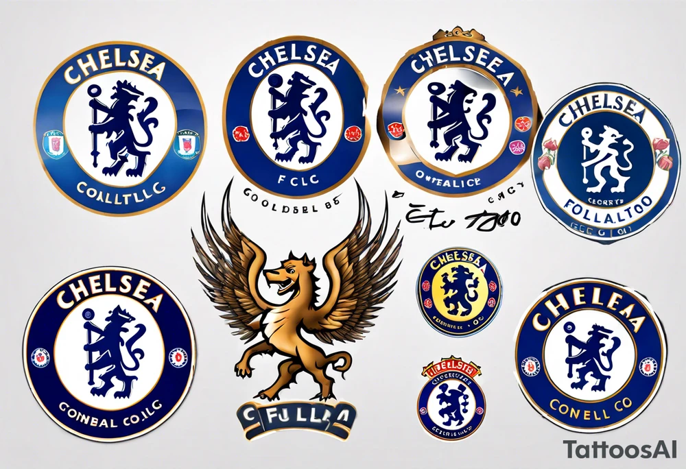 chelsea fc badge tattoo idea