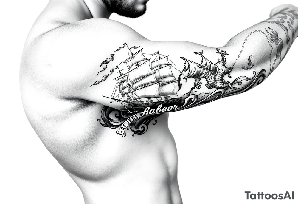 Ships are safest in harbor, but that’s not where built for tattoo idea