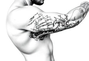 Ships are safest in harbor, but that’s not where built for tattoo idea