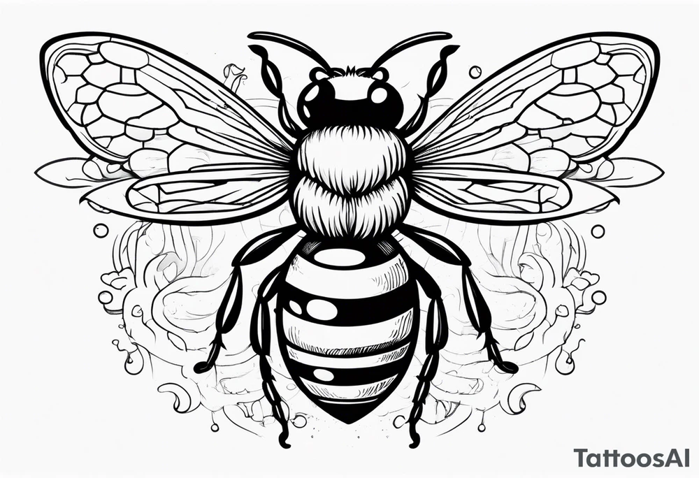 tattoo of mother bee tattoo idea