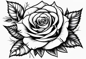 roses and thorns tattoo idea