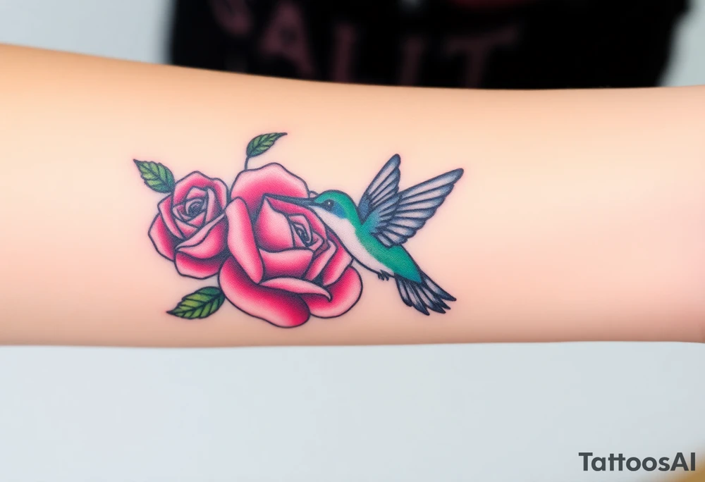 A tattoo with the name:
Debby Deguzman with
8-17-61 to 5-29-25 with a
Rose with a
Hummingbird tattoo idea