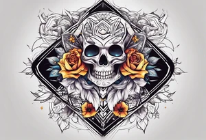 Digital ghost tattoo idea