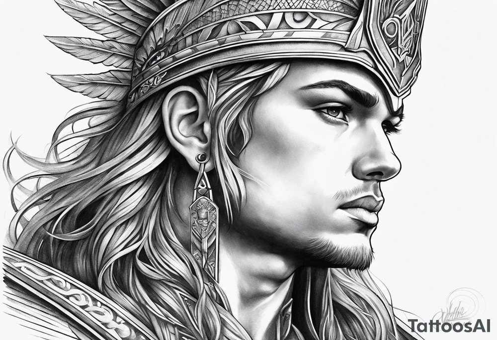 Arch angel Michael 
warrior tattoo idea