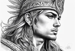 Arch angel Michael 
warrior tattoo idea