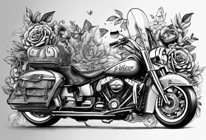 999 with different things around it from juice wrlds albums tattoo idea