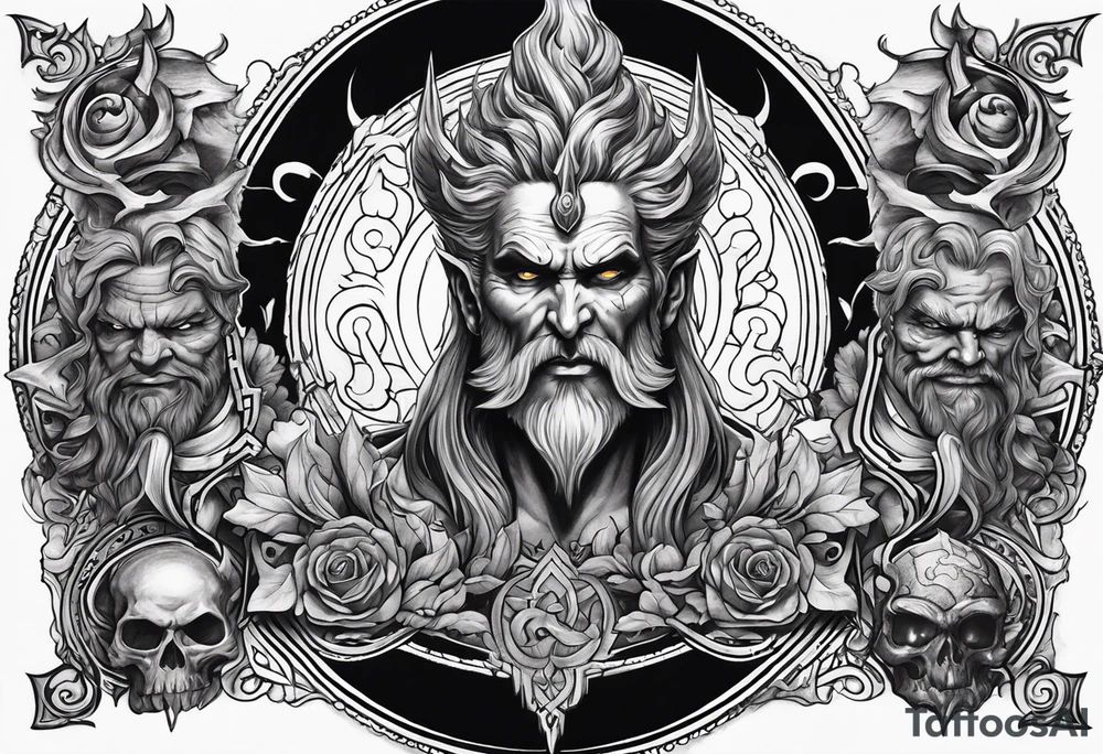 HADES and brother symbols tattoo idea