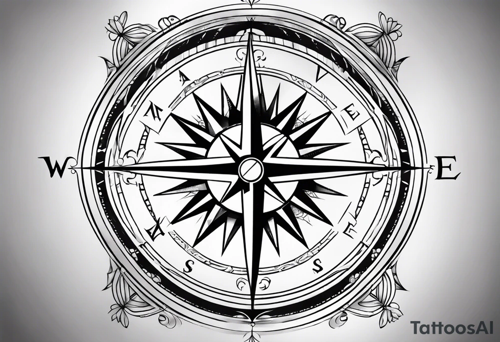 Compass tattoo idea