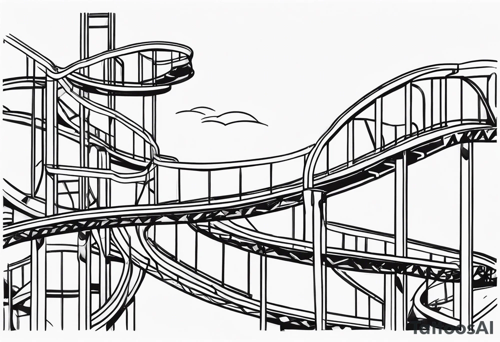 life is a rollercoaster tattoo idea