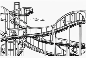 life is a rollercoaster tattoo idea