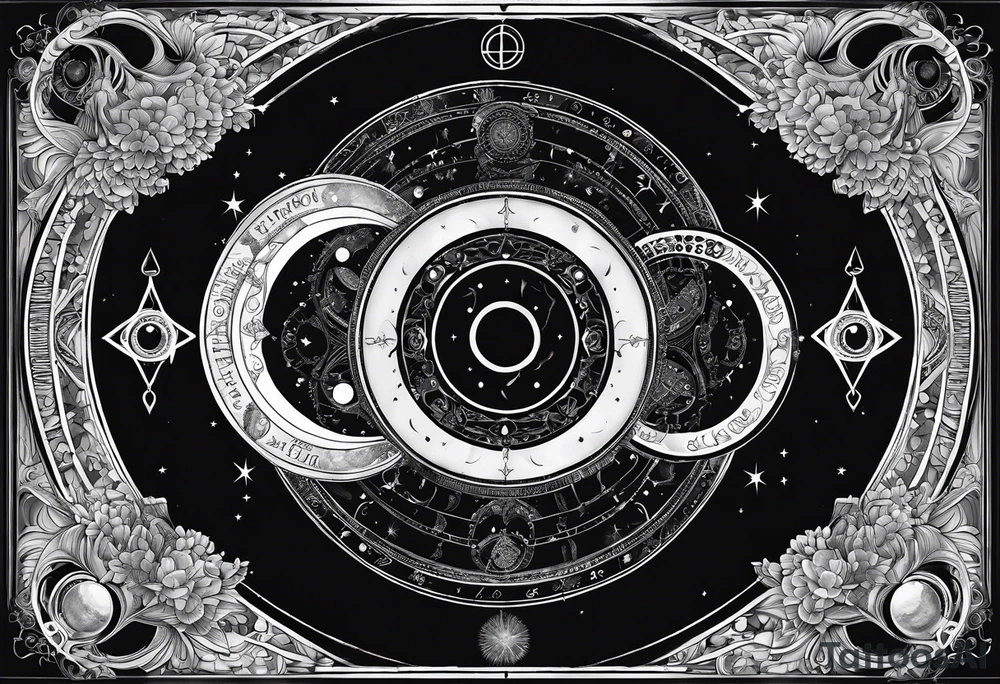 Astrology, Gemini, Natal Chart, angelic, soul mates, vision, planetary, the moon, third eye, armband tattoo idea