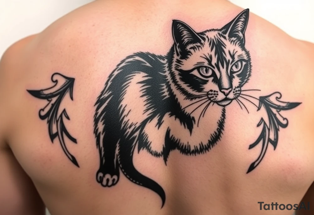 Black Cat tattoo idea