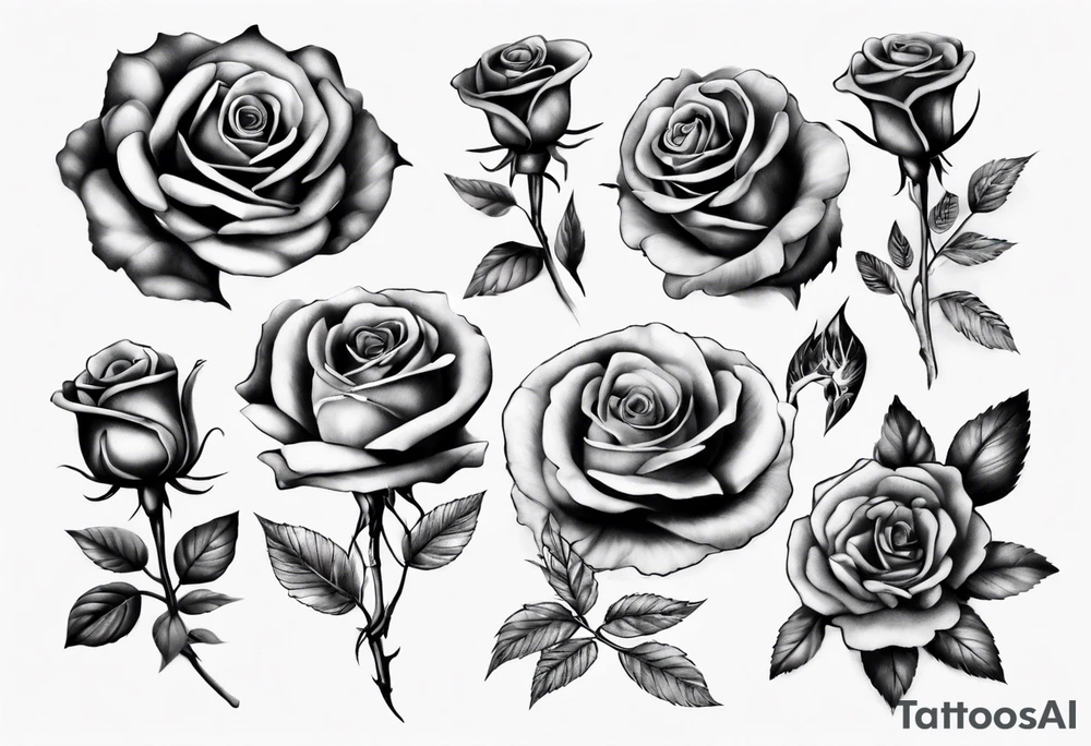 ROSAS NEGRAS tattoo idea