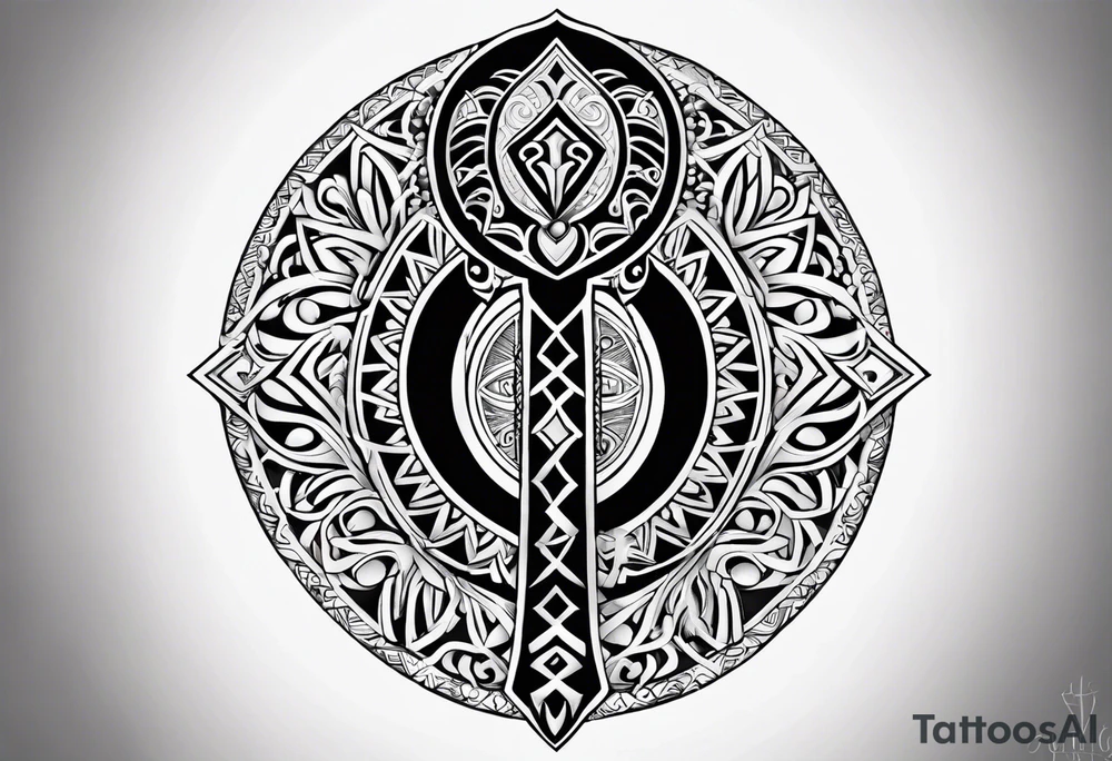 ankh, maori tattoo idea