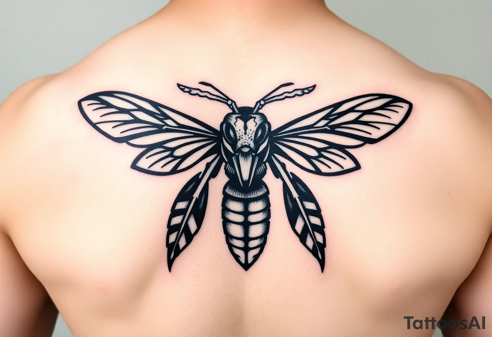 Fierce Hornet flying tattoo idea