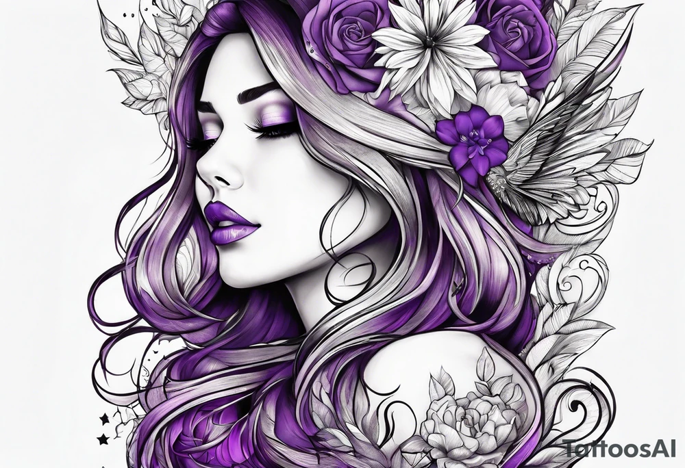 The words- I purple you tattoo idea
