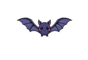 cute bats tattoo idea