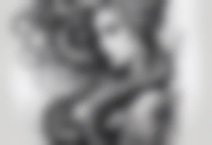 Octopus looking up at a mermaid in the ocean wrap around entire bottom of lower leg. tattoo idea