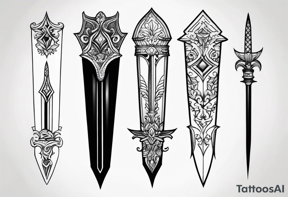 Dagger tattoo idea