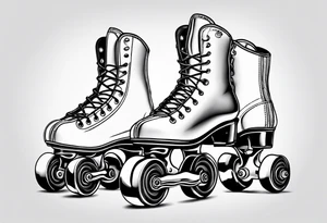 Rollerskates tattoo idea