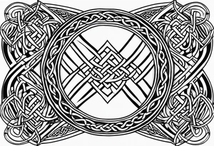celtic knot arm band tattoo idea