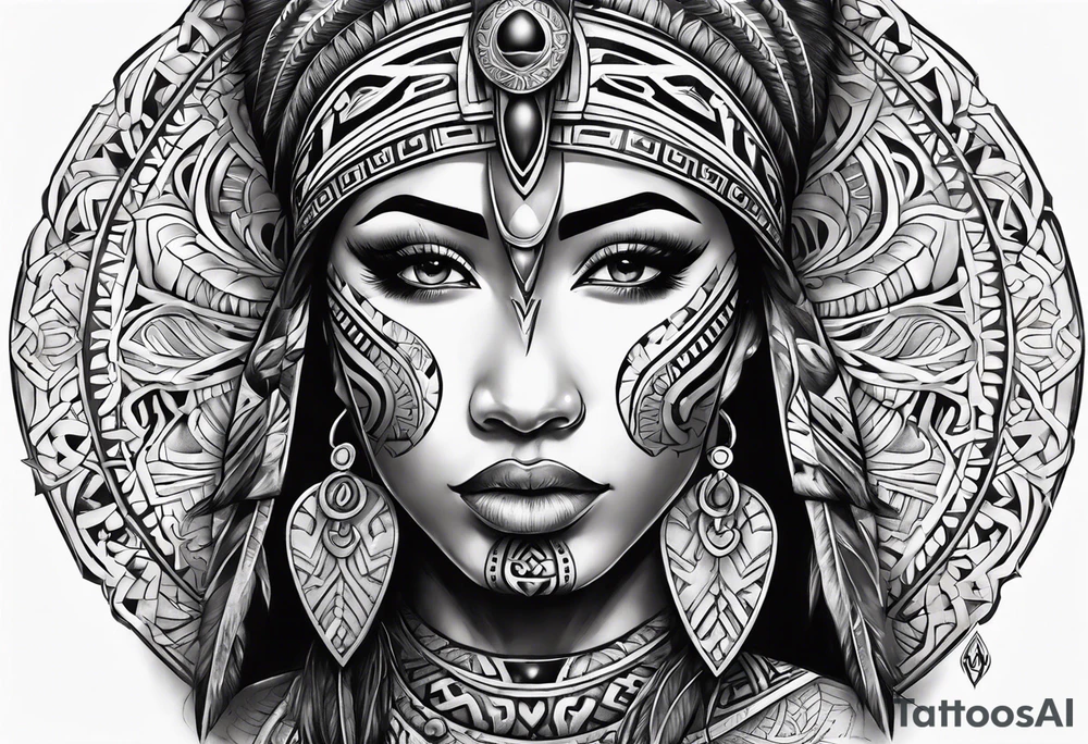 maori with ankh tattoo idea