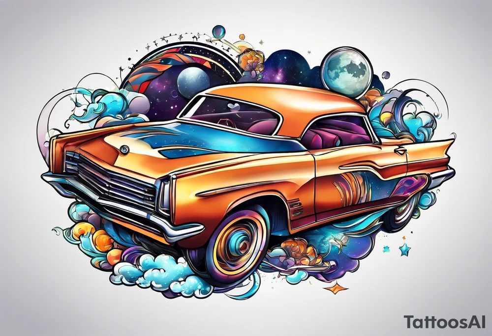 time travel space vector tattoo idea