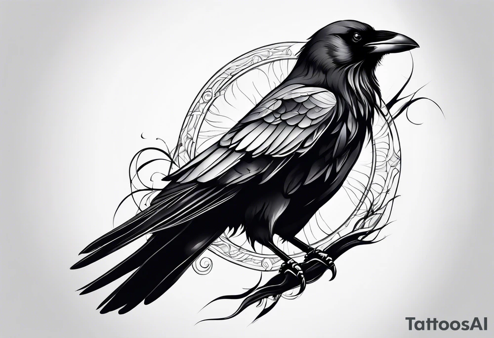 Crow tattoo idea