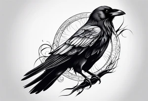Crow tattoo idea