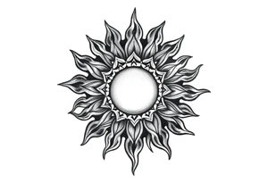 Sun tattoo idea