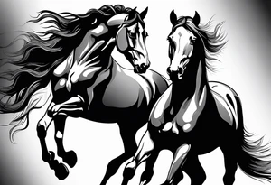 horse tattoo idea