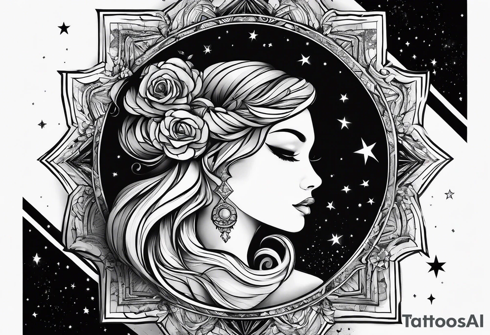 A star in the sky tattoo idea