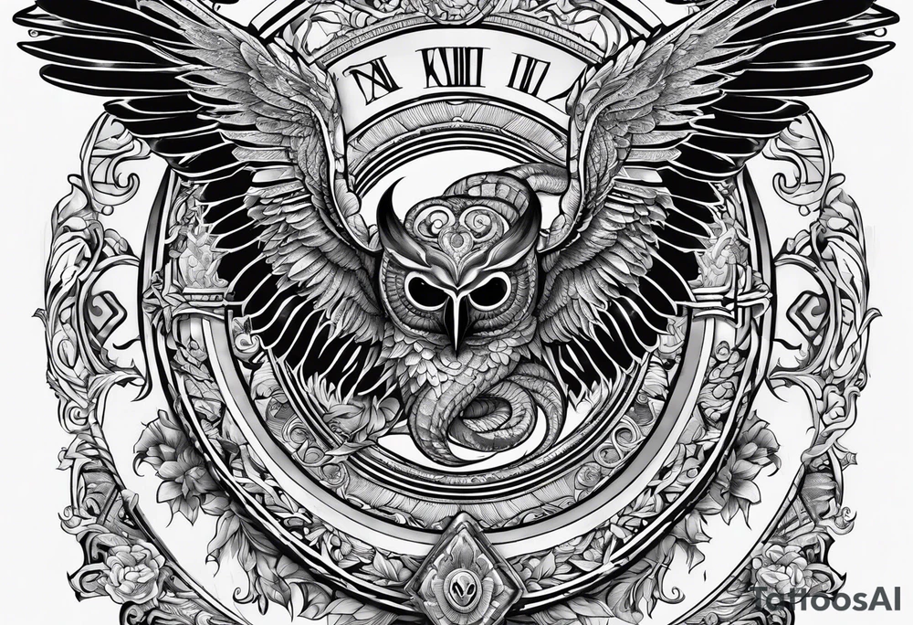 Serpent and the wings of night tattoo idea