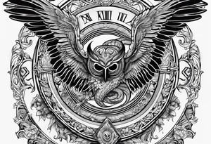 Serpent and the wings of night tattoo idea